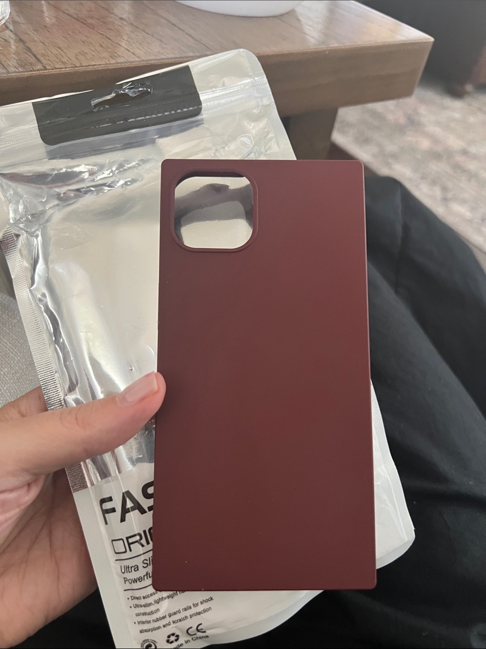 Matte Wine Red Slim Phone Case fits IPhone 13
